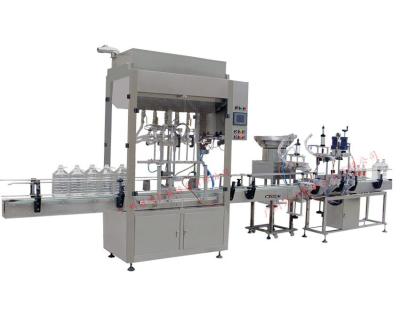 China Automatic Edible Oil Bottle Filling Capping Labeling Machine for Milk Production for sale