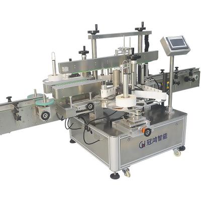 China 304 Stainless Steel Automatic Flat Bottle Labeling Machine for Round Square Pet Bottle for sale