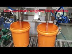 Semi-automatic 2-heads 5-50 liters Paint Coating Building Material Bucket Barrel Weighing Filling Se