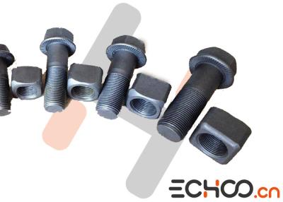 China Shantui Bulldozer Track Nuts And Bolts , D155 Stainless Steel Nuts And Bolts for sale