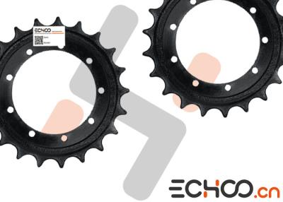 China Kubota K030 Small Chain Sprocket / Black Idler Sprocket 40 Chain High Strength for sale