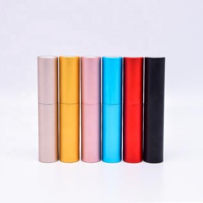 China Refillable Round 8ml Travel Pocket Refillable Pump Spray Luxury Portable Leather Perfume Bottle Perfume Atomizer for sale