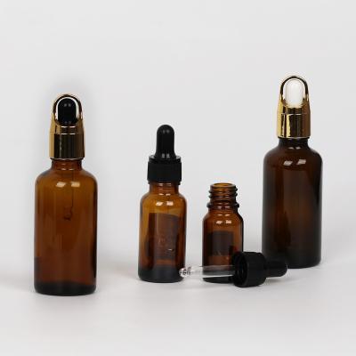 China Cosmetic 10ml With Amber Dropper Bottles Cosmetic , Essential Oil Bottle 50Ml Bottle For Oil for sale