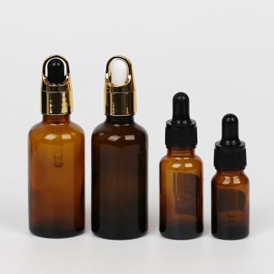 China 5Ml 10Ml 30Ml 50Ml Amber Glass Dropper Essential Oil Cosmetic Empty Bottle For Cosmetic for sale