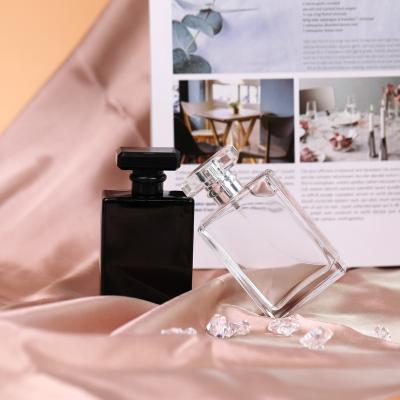 China Wholesale Empty Luxury Square Cosmetic Perfume Bottle 30ml 50ml Glass Perfume Pump Spray Bottle, Glass Bottle For Perfume 100Ml for sale