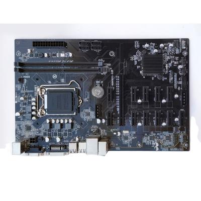 China Desktop B250 PCI_E and USB 12 interface China-made motherboard support 12 gpu card for sale