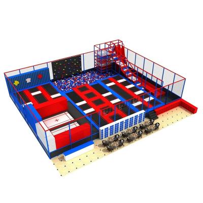 China With protective net 410 square meter adults indoor trampoline parks for sale for sale