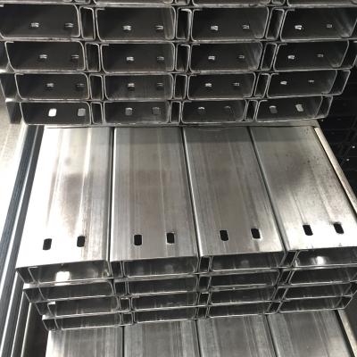 China Construction Area Galvanized Structural Steel C/C/Z Channel Profile Purlin for sale