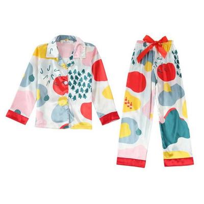 China Breathable Pajamas Children Wholesale Summer Children Sleepwear Girls Pajamas Set for sale