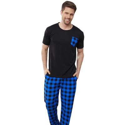 China Breathable pajamas for men's domestic trade short-sleeved pajamas pants wholesale for sale