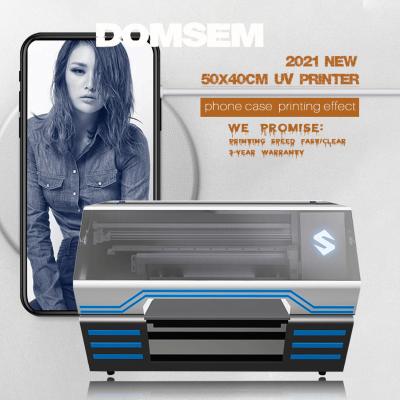 China Customize Printing On All Kinds Of Newest Materials 2021 Digital 5040 UV Printer Printing Machine For Mobile Phone Case for sale