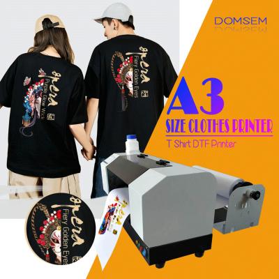 China Hotels DOMSEM Textile Fabric DIY Printing Machine For T Shirt Clothes Jeans for sale