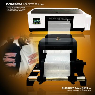 China T-shirts T-shirt clothes garment fabric printing machine for T-shirt clothes jeans Digital A3 Garment DTG printer for sale