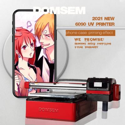 China Advertising Indoor Outdoor Flatbed Bottle Triple Heads For Phone Cover 3D Glow Effect Varnish Inkjet Printer for sale