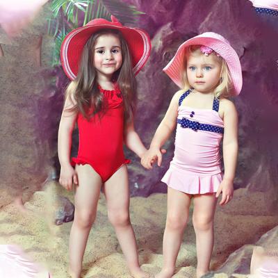 China MLY Brand Girls Unicorn Swimsuit One Pieces Pink Breathable Famous Swimwear Children Swimwear Pink Swimwear for sale