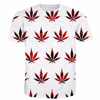 China Anti-pilling OEM Sublimation Print T-shirt Summer Mens Fasion Floral Print Fabrics For Boys for sale