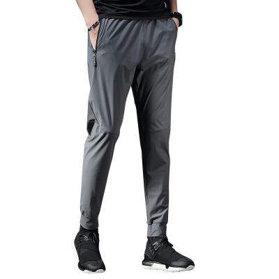 China 2021 Anti-wrinkle newcomers fall fitness breathable slim fit sports men's trousers solid color gym long pants casual running apparel for sale