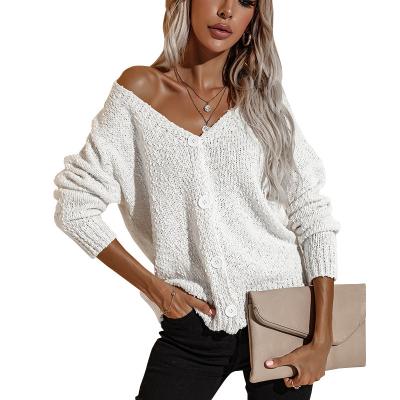 China 2021 New Arrivals Autumn Solid Color Style Pretty Women's Hoodie V Neck Breathable Warm Long Sleeve Women's Sweater One Piece Clothes for sale