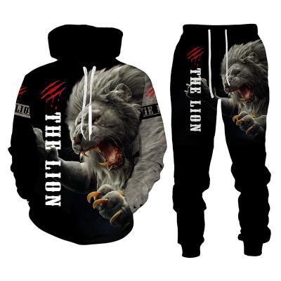 China New Product Mens Thermal Two Piece Plus Size 6Xl Joggers Suits Clothing Mens Hoodies Set for sale