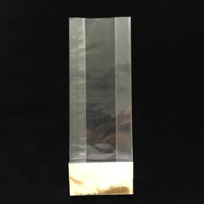 China 100% Recyclable Square Bottom Cellophane Bags With Side Gusset Silver Cardboard for sale