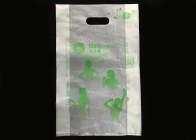 China Light Weight Die Cut Merchandise Bags Plastic HDPE LDPE Composites Material for sale