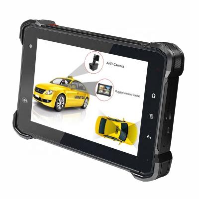 China Waterproof Rugged Android 7 Inch Touch Screen 4 Channels AHD Camera Recording AI Solution DVR Mobile Taxi CCTV With GPS Navigation 4G Wifi for sale