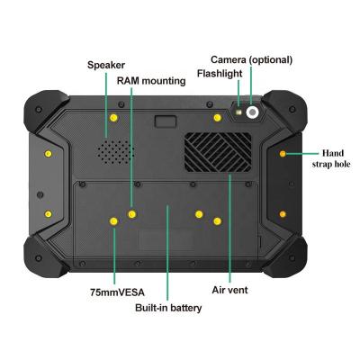 China VT-7 Waterproof IP66 Waterproof 4G LTE BT4.2 LE , GPS 7 Inch Android Industrial Rugged Tablet for sale