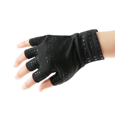 China Arthritis therapy factory wholesale fitness pressure gloves half finger rehabilitation sports hot non-slip dispensing fitness for sale