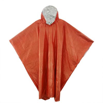 China Bachelorette Raincoats Emergency Mylar Raincoat Fabric Sustainable Outdoor Camping Raincoat Poncho for sale