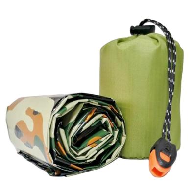 China Military Outdoor Camping Sleeping Bag + Quilt + Cushion Emergency Gear Survival Sleeping Bag for sale