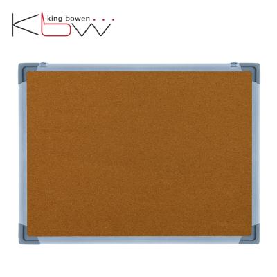 China High Quality KingBowen Double Side Cork Board Bulletin Board for School and Office 20x30cm-120x300cm for sale