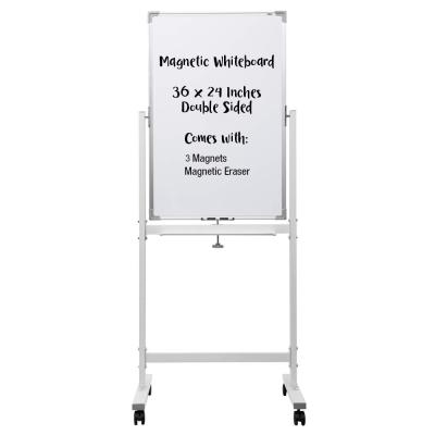 China Factory Direct Sales Office/Classroom White 48x36 Panel/Factory Direct Sales Large Rolling View Aluminum Magnetic Magnetic Whiteboard On Wheels For Office for sale