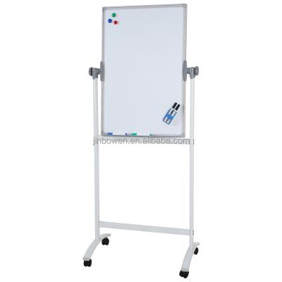 China KBW Double Size Adjustable Magnetic Dry Erase Board Side Easel Mobile Whiteboard With Wheels 90x60cm - 120x240cm for sale