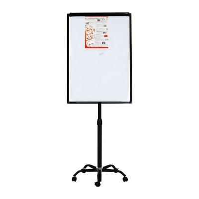 China Office Supplies KBW Height Adjustable Movable Magnetic Flip Chart White Board With Wheels For Office School for sale