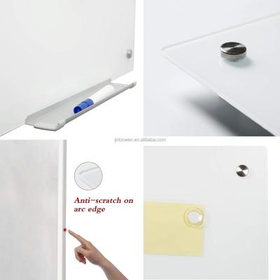 China Special high quality frameless wall mounted colorful magnetic glass inscription board for sale