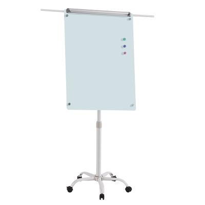 China Office/Classroom/Dry-Erase Mobile Magnetic Double-Sided Rolling Whiteboard Home Classroom Whiteboard-Large With Roller Bracket,Magnet+Eraser for sale