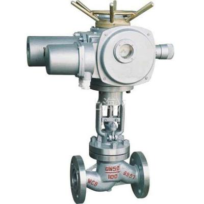 China 220VAC 380VAC General Multi-turn Electric Actuator Cast Iron Resilient Seated Flange Motorized Ball Valve for sale