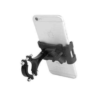 China Metal Motorcycle Bike Phone Holder Aluminum Alloy Anti-Slip Adjustable Bracket GPS Clip Universal Bicycle Phone Holder For All Smartphones for sale