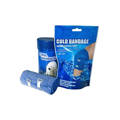 China Nylon / With Coolant Inside Best Sellers In USA Rehabilitation Therapy Healthcare Supplies Medical Ice Wrap Wound Dressing Cooling Bandage Foil Bag for sale