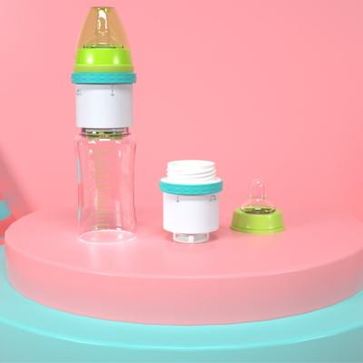 China PVC Free Design New Portable 3 in 1 Quick Rush Baby Bottle with Cover Smart Insulated Baby Warmer Milk Bottle for Outdoor Travel for sale