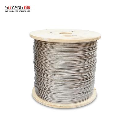 China FABRICATION Durable 316 Stainless Steel Wire Rope 7x7 0.5mm- 5mm Stainless Steel Cable for sale