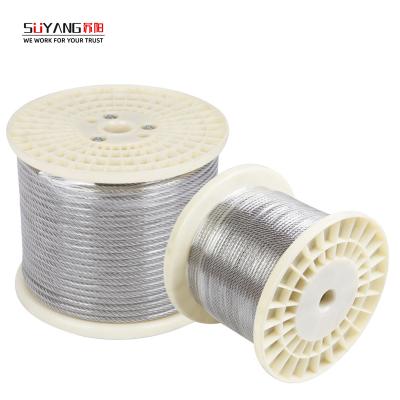 China 304 High Tension 7x7 Stainless Steel Wire Rope 0.5mm Stainless Steel FABRICATION Cable for sale