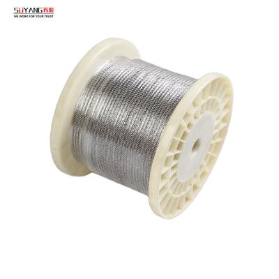 China 304 Corrosion Resistance 7*7 Stainless Steel Wire Rope 1.5mm Stainless Steel FABRICATION Cable for sale