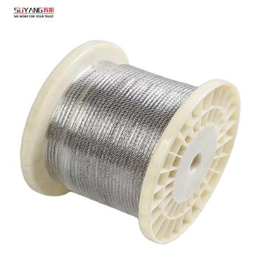 China Good MANUFACTURING Hardness 304 7*19 Stainless Steel Wire Rope 10.0 Mm Stainless Steel Cable for sale