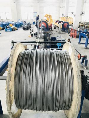 China Meshing Metal Stainless Steel Wire Rope / Non Magnetic Wire Rope / Iron Wire 1*7 42.5mm for sale