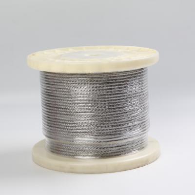 China Anti-rusty AISI 304 7x19 Stainless Steel Cable With 8mm Aircraft Wire Rope for sale