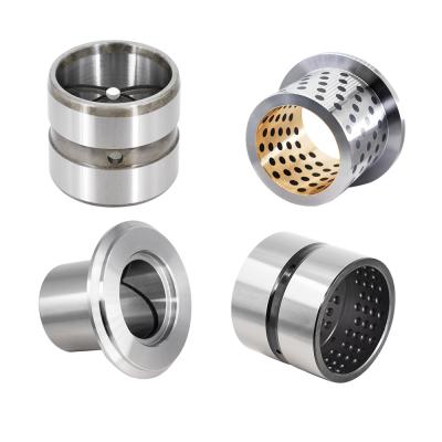 China Precision Machining Low Carbon Steel Bushings Flanged Bush Bearing Rustproof for sale