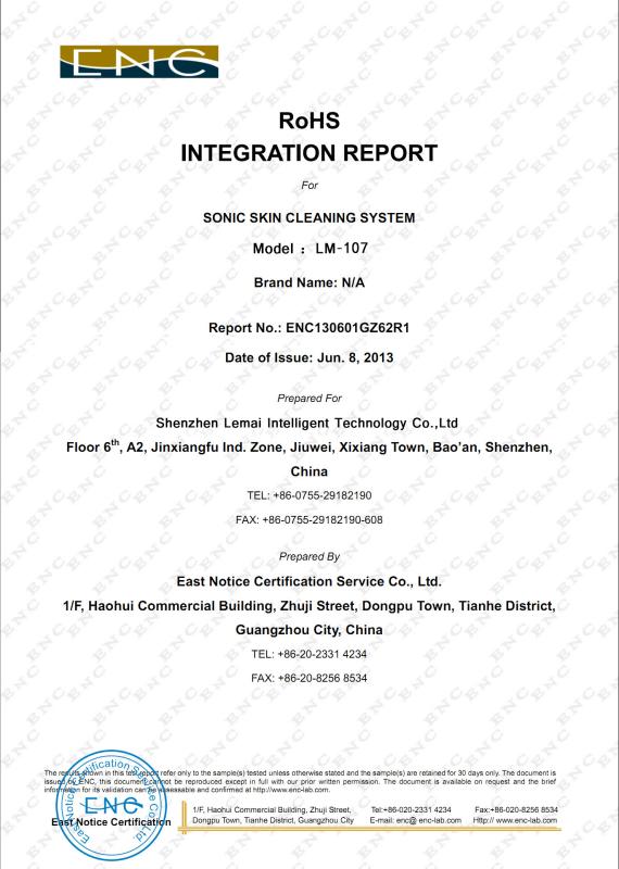 RoHS - Lemai Technology (Shenzhen) Co., Limited