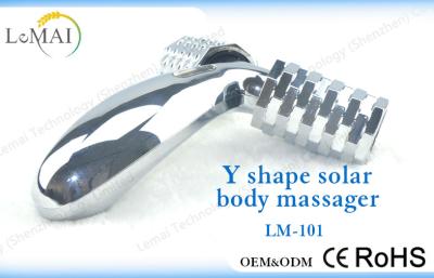 China Handheld Solar Full Body Massager 3d Skin Lifting Derma Roller Silver for sale