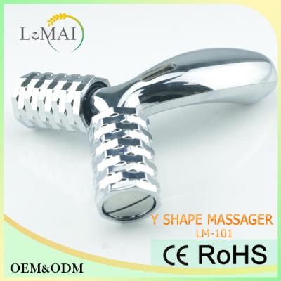 Chine Électrodéposition de chrome solaire d'argent du rouleau 214g de massage de grand de Y Massager de forme 150*123*40 millimètre à vendre